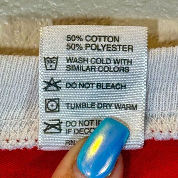 Vintage Style Missoula Red Wave V-Neck Baseball Ringer Women's Shirt Small - Picture 5 of 9